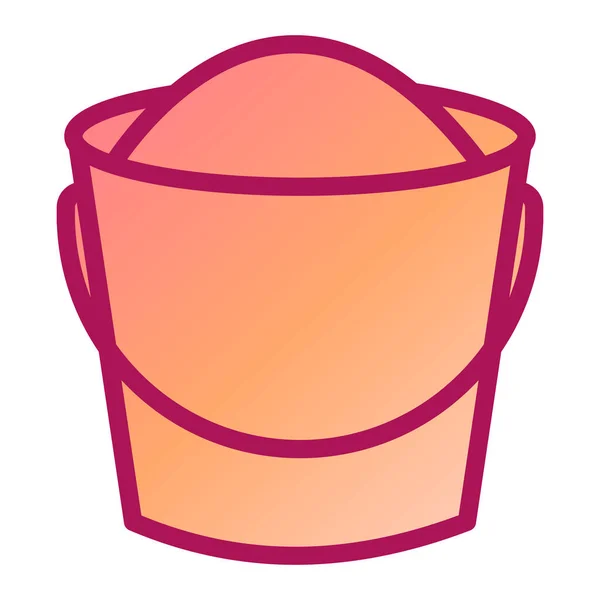 Bucket Modern Icon Vector Illustration — 스톡 벡터