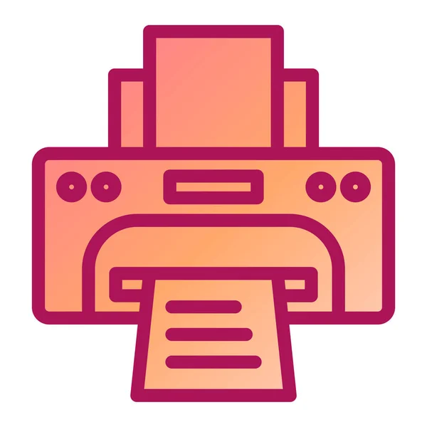 Drucker Web Symbol Einfache Illustration — Stockvektor