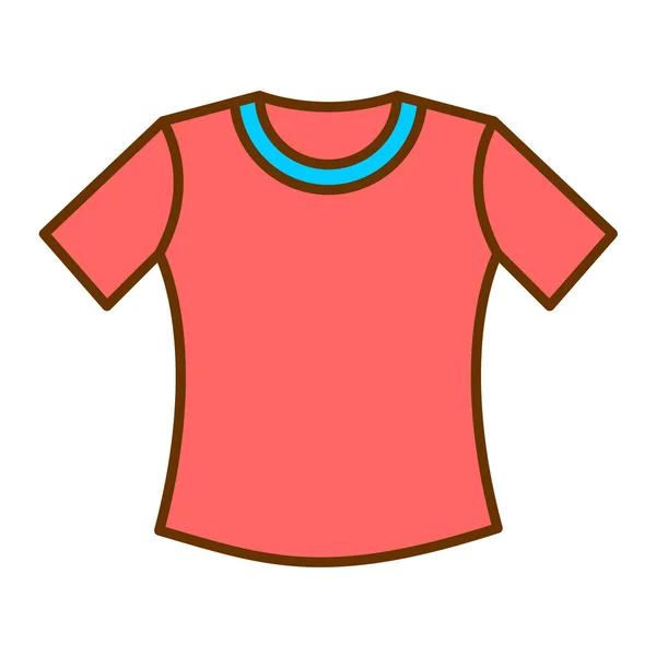 Shirt Clothes Tshirt Clothing Apparel Cloth Blouse Illustration Vector — Stock Vector