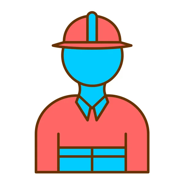 Builder Icon Vector Isolated White Background Your Web Mobile App — Vettoriale Stock