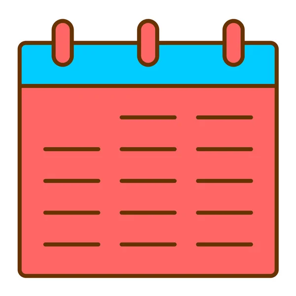 Kalender Desain Sederhana Ikon Web - Stok Vektor