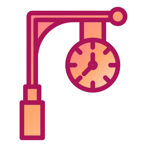 Relógio Ícone Moderno Vetor Ilustração —  Vetores de Stock