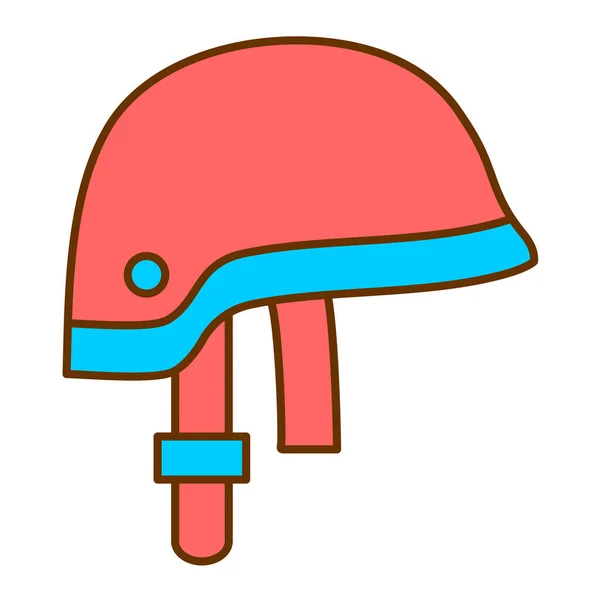 Значок Шлема Мультфильм Векторной Иллюстрации Пожарных — стоковый вектор