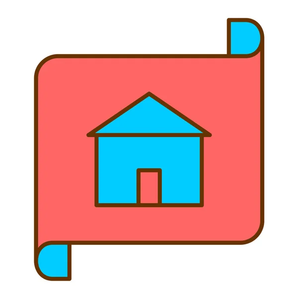 House Vector Thin Line Icon — Stock Vector