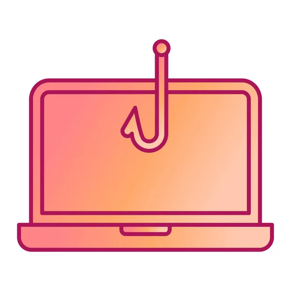 Laptop Mit Nachrichtenvektor Illustration Design — Stockvektor