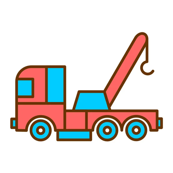 Ikona Wektora Ciężarówki Ewaluator — Wektor stockowy