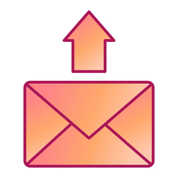 Enveloppe Mail Avec Email Message Vectoriel Illustration Design — Image vectorielle