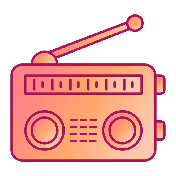 Radio Icoon Web Design — Stockvector