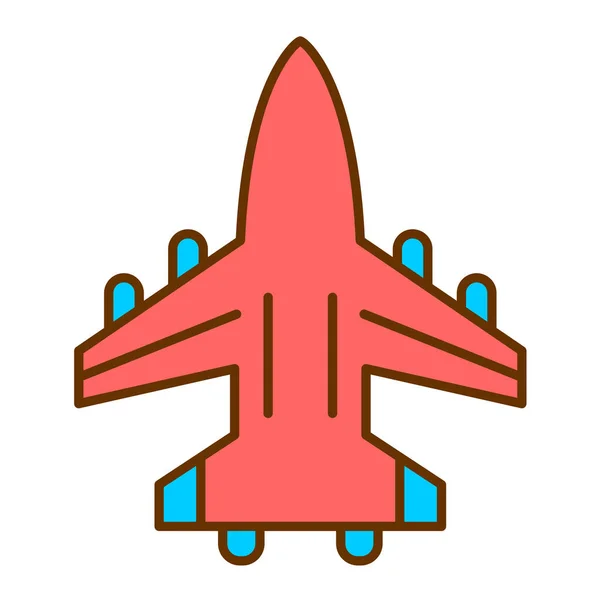 Vector Illustration Plane Icon — Stock Vector