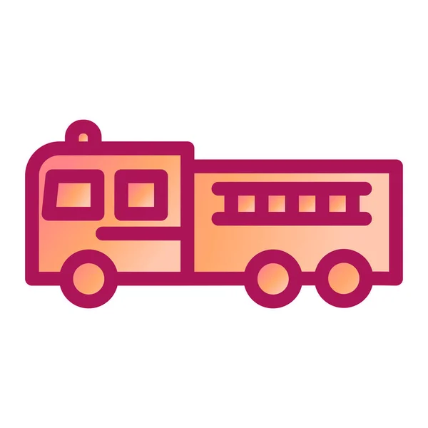 Icono Bus Vector Ilustración — Vector de stock