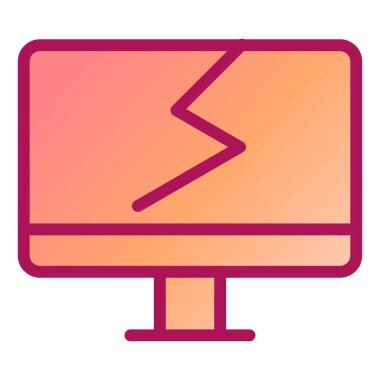 Bilgisayar ekranı. Web simgesi