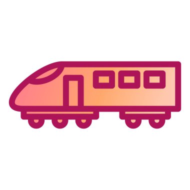 tren simgesi vektör illüstrasyonu