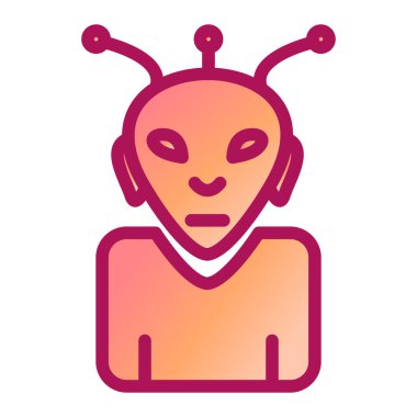 robot. Web simgesi basit illüstrasyon