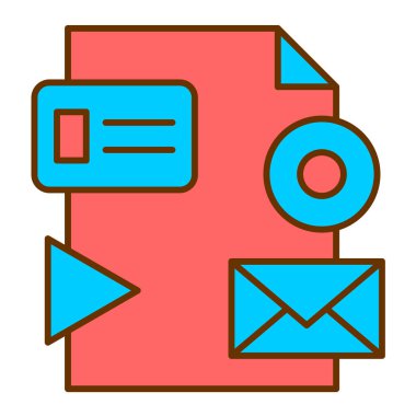 İleti vektör illüstrasyon tasarımı içeren zarf