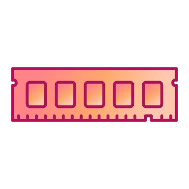 Cpu simge vektör illüstrasyonu