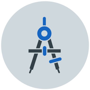 Pusula. Web simgesi basit illüstrasyon