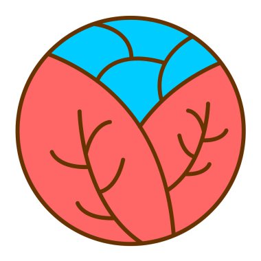 Paskalya yumurtası ikonu vektör illüstrasyon grafik tasarımı