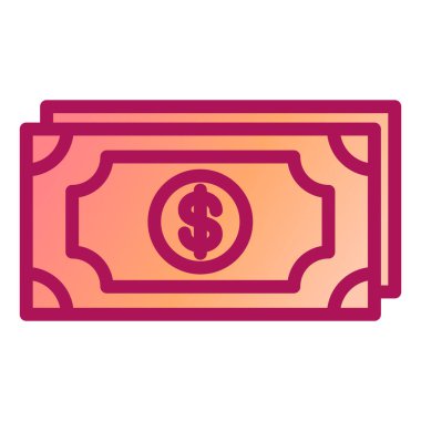 Para için. Web simgesi basit illüstrasyon