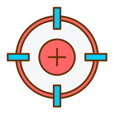 Modern simge vektör illüstrasyonunu hedefle 