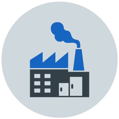 Fabrika. Web simgesi basit tasarım