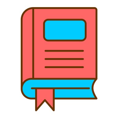 kitap simgesi vektör illüstrasyonu