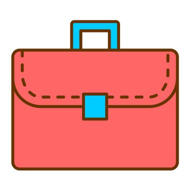 evrak çantası ikonu vektör illüstrasyonu