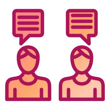 Sohbet kabarcığı vektör illüstrasyonu