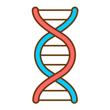 DNA molekülü vektör resimleme tasarımı