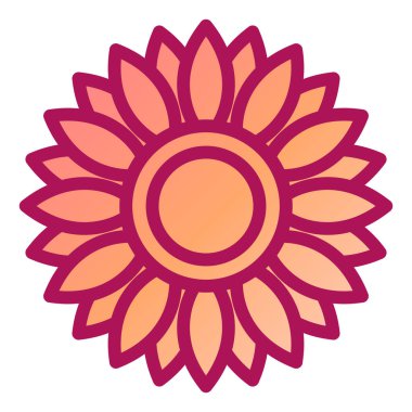 çiçek simgesi vektör illüstrasyonu