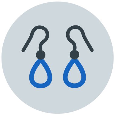 Küpe simge vektör çizim