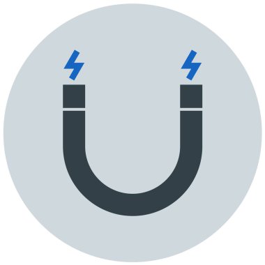 Mıknatıs Web simgesi basit illüstrasyon