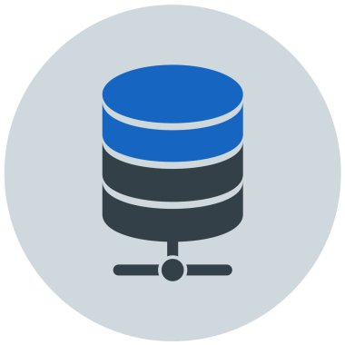 veritabanı. Web simgesi basit illüstrasyon