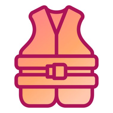 Güvenlik yeleği. Basit illüstrasyon