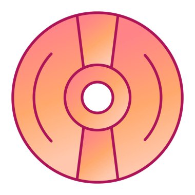 cd disk simgesi vektör illüstrasyonu