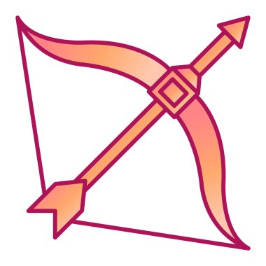 yay ve ok modern ikon vektör çizimi 