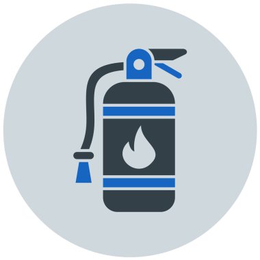 yangın söndürücü modern ikon vektör çizimi 