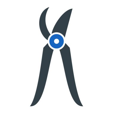 bahçe makasları ikon vektör illüstrasyon tasarımı