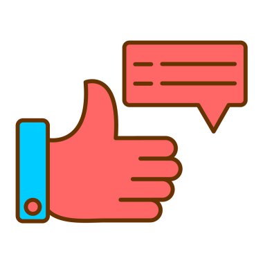 Baş parmaklar yukarı simge vektör illüstrasyon tasarımı ile el