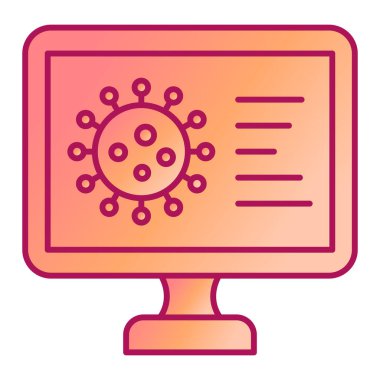 Virüs. Web simgesi basit illüstrasyon