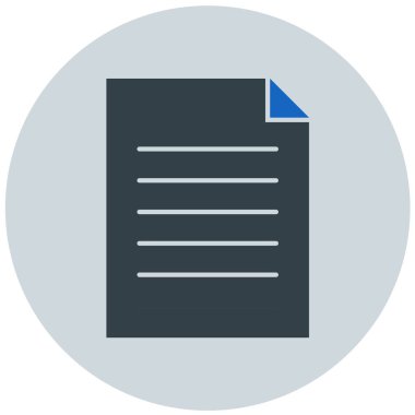 Belge. Web simgesi basit illüstrasyon