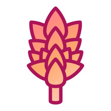 Nilüfer çiçeği ikonu vektör illüstrasyon tasarımı