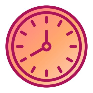 Saat simgesi vektör illüstrasyonu