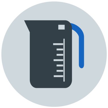 Ölçüm Kupası simgesi. vektör çizim