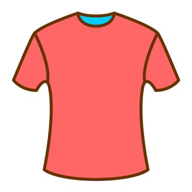 Tişört ikonu. vektör illüstrasyonu