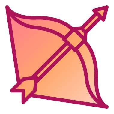 yay ve ok modern ikon vektör çizimi 