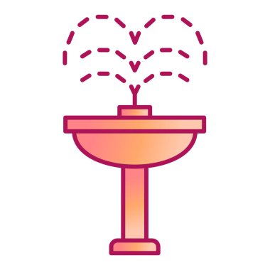 çeşme modern simge vektör illüstrasyonuName 