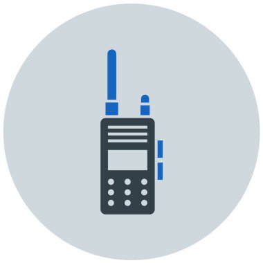 Walkie talkie kutsal kişilerin resmi, vektör çizim