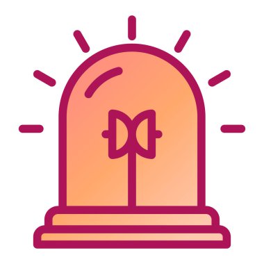 mezar. Web simgesi basit tasarım