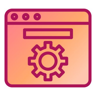 Ayarlama. Web simgesi basit illüstrasyon