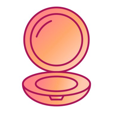 makyaj tozu ikon vektör illüstrasyon tasarımı